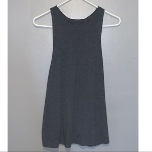 casual dark grey tank top